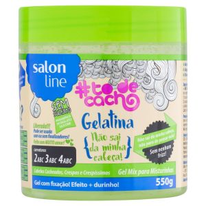 Gelatina #Todecacho Não Sai Da Minha Cabeça! Salon Line 550 G