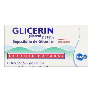Glicerin 2,392G Caixa com 6 Supositórios