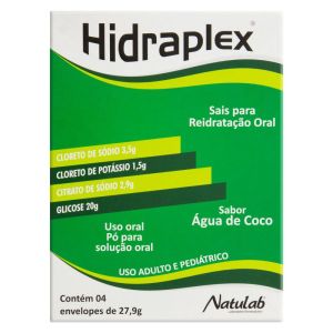 Hidraplex 4 Envelopes com 27,9G de Pó para Solução de Uso Oral Sabor Água de Coco