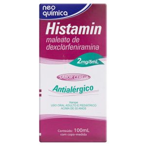 Histamin 0,4mg/mL Caixa com 1 Frasco com 100mL de Xarope + Copo Medidor
