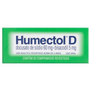 Humectol D 5mg + 60mg Caixa com 20 Comprimidos Revestidos
