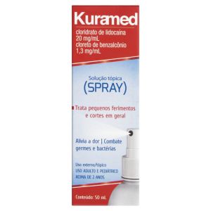 Kuramed 20mg/mL + 1,30mg/mL Frasco Spray com 50mL de Solução de Uso Dermatológico