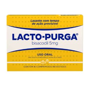 Laxante Fitoterápico Lacto-Purga 5mg com 16 Comprimidos