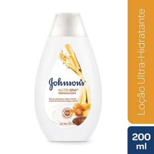 Johnsons Locao Desodorante Hidratante Corporal Amendoas Argan e Karite 200mL