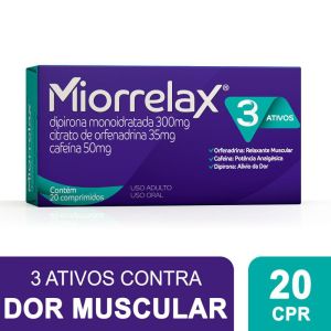 Miorrelax 300mg + 50mg + 35mg Caixa com 20 Comprimidos
