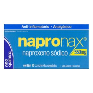 Napronax 550mg Caixa com 10 Comprimidos Revestidos