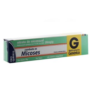 Nitrato de Miconazol Creme 20mg Caixa com 1 Bisnaga com 28G de Creme de Uso Dermatológico - Neo Quimica (GENÉRICO) 