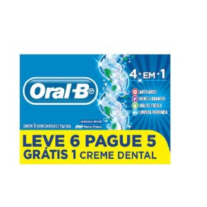 Oral B Creme Dental 4 em 1 Leve 6 Pague 5 com 70G Cada