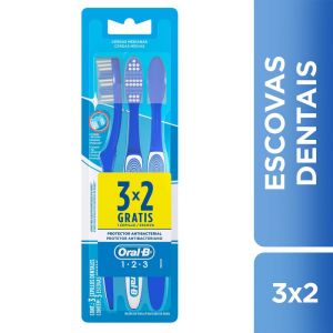 Oral B Escova Dental 123 Limpeza Brilhante Leve 3 Pague 2