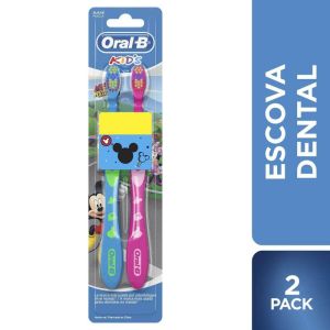 Oral B Escova Dental Kids Mickey com 2 Unidades