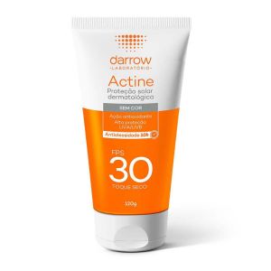 Protetor Solar Facial Darrow Actine Antioleosidade sem Cor Fps 30 com 120G
