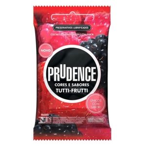 Preservativo Prudence Cores e Sabores Tutti-Frutti 3 Unidades