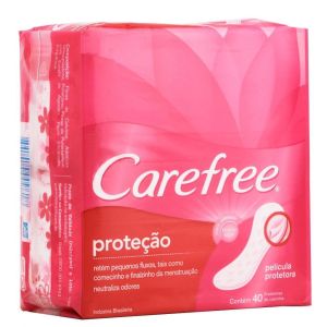 Protetor Diário Carefree Original com Perfume 40 Unidades
