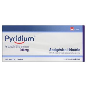 Pyridium 200mg Caixa com 18 Drágeas
