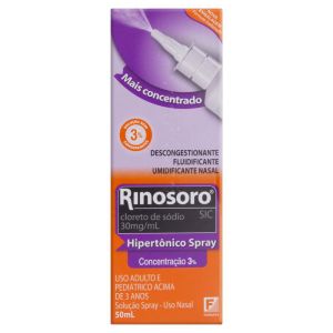 Rinosoro Sic 30mg/mL Frasco Spray com 50mL de Solução de Uso Nasal