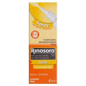 Rinosoro Sic 9mg/mL Frasco com 50mL de Solução de Uso Nasal