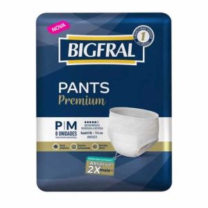 Roupa Íntima Bigfral Pants Premium para M 8 Unidades