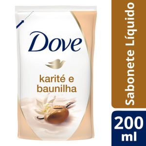 Sabonete Dove Delicious Care Karité e Baunilha Refil Líquido 200mL