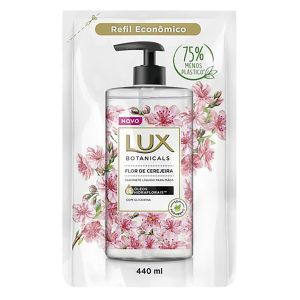 Lux Botanicals Sabonete Liquido Refil para Maos com Glicerina Flor de Cerejeira 440mL