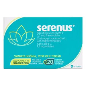 Serenus 0,15mg + 0,2mg + 1,5mg Caixa com 20 Comprimidos Revestidos