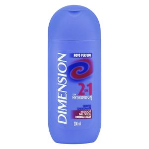 Shampoo Anticaspa Dimension 2 em 1 Cabelos Secos 200mL