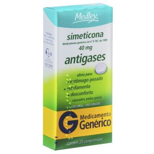 Simeticona 40 mg 20 Comprimidos