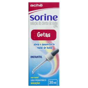 Sorine 0,1mg/mL + 9mg/mL Caixa Contendo 1 Frasco com 30mL de Solução de Uso Nasal + 1 Conta-Gotas