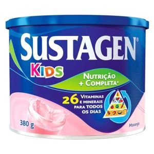 Complemento Alimentar Infantil Sustagen Kids Lata Morango 380G