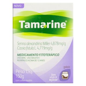 Tamarine 4,878mg + 4,719mg Frasco com 150G de Geléia Uso Oral Zero Açúcar