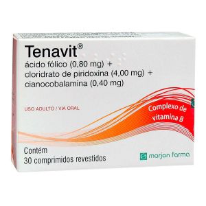 Tenavit 0,8mg + 4mg + 0,4mg Caixa com 30 Comprimidos Revestidos
