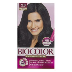 Tintura Creme Biocolor Nº 2.0 Preto Azulado Incrível