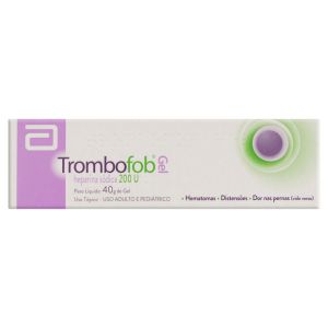 Trombofob Gel 200Ui/G Caixa Contendo 1 Bisnaga com 40G de Gel de Uso Dermatológico