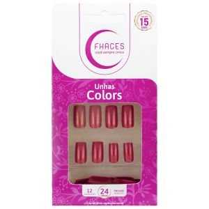 Unhas Fhaces Colors Com28 Discret Fashion