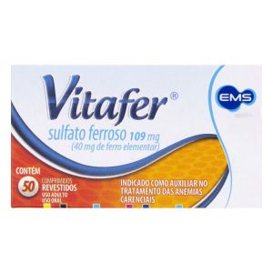 Vitafer 109mg Caixa com 50 Comprimidos Revestidos